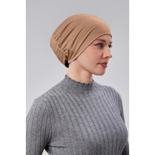 Sonbahar Moda Kadın Tesettür Hazır Pratik Geçmeli Bone Lastikli Kaymaz