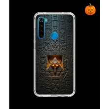 Dali Design Xiaomi Redmi Note 8 Uyumlu Şeffaf Kılıf Antik Mısır 4 Tasarımlı