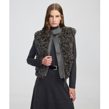 İpekyol Suni Deri Garnili Shearling Yelek IW6250012094036