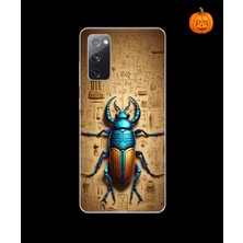 Dali Design Samsung Galaxy S20 Fe Uyumlu Şeffaf Kılıf Antik Mısır 3 Tasarımlı