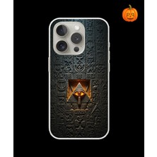Dali Design iPhone 14 Pro Max Uyumlu Şeffaf Kılıf Antik Mısır 4 Tasarımlı