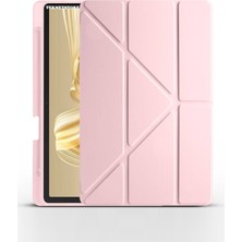 TekNetStore Huawei Matepad Pro 12.2" Kılıf Katlanır Kalem Bölmeli Silikon Standlı Uyku Modlu Akıllı Kapak