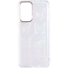 Zore Xiaomi Poco M4 Pro 5g Kılıf Senk Sidney Desenli Sert Kapak-Butterfly No2
