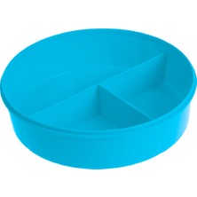 Ark Saklama Kabı Yuvarlak 3 Bölmeli