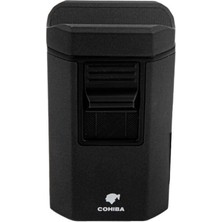 4 Jet Torch Masa Tipi Puro Çakmağı Siyah