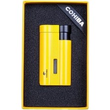 CCM0652 Jet 3 Torch Punchlu Puro Çakmağı Sarı