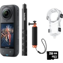 Insta360 X5 Sualtı Aksiyon Kamerası Full Kit Ultra Geniş Açılı 72 Megapiksel Fotoğraf Kalitesi