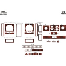 Mars Cockpit Design Man Le Konsol-Torpido Kaplama 2002-2006  60 Parça Maun