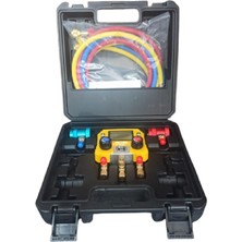 Isıkar Lx-Manifold Dijital Ikili Gaz Saati Sarı MG-10B Hortumlu (Kutulu)