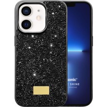 Microsonic Apple iPhone 12 Kılıf Cosmic Shine Siyah