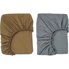 IKEA Guldvavare Lastikli Bebek Çarşafı Sarı Mavi 60 x 120 Cm