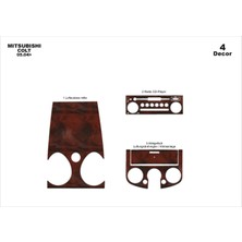 Mars Cockpit Design Mitsubishi Colt Alüminyum Kaplama 2004-2007 4 Parça  Maun