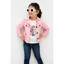 Kız Çocuğu Yağmurluklu Mont 3,lü  Takım