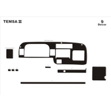 Mars Cockpit Design Mitsubishi Temsa Prestige Midibus Konsol-Torpido Kaplama 1999 9  Piano Black