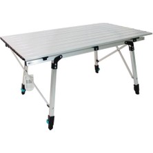 Katlanabilir Alüminyum Kamp Masası - Akordion - Madfox Moonlite -Silver - 546248