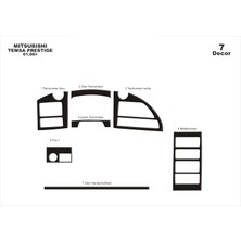 Mars Cockpit Design Mitsubishi Temsa Prestige Delux Konsol-Torpido Kaplama  2008-201 Piano Black