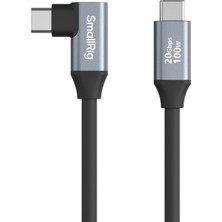 Smallrig 4791 Usb-C (Düz) - Usb-C (Açılı) Veri Kablosu (60 Cm)