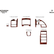 Mars Cockpit Design Mitsubishi Temsa Prestige Konsol-Torpido Kaplama 2010 8 Parça Maun