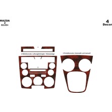 Mars Cockpit Design Mazda 2 Konsol-Torpido Kaplama 2003-2006 4 Parça Maun