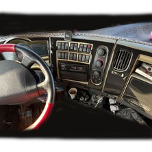 Mars Cockpit Design Renault Premium Midlum Konsol-Torpido Kaplama 2005 12 Parça Piano Black