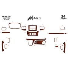 Mars Cockpit Design Renault Master Konsol-Torpido Kaplama 2020 24 Parça Maun