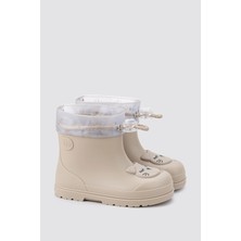 Igor Mendi Gato Borrego Beige Içi Kürklü Çocuk Yağmur Çizmesi