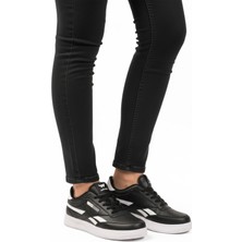 Walkway Siyah Beyaz Bağcıklı Hafif Cilt Unisex Spor Ayakkabı Marlow G