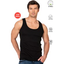 Özkan Underwear Özkan 12423 Erkek %97 Pamuklu Kaşkorse Fitilli Kalın Askılı Penye Atlet Esnek Yumuşak