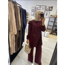 Nuss Triko Nuss Çiçek Taşlı Ikili Takım