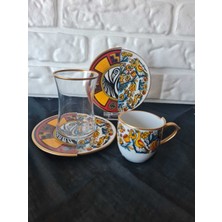 Fermato Lemone- 6 Kişilik 18 Parça Çay Kahve Seti