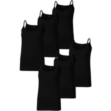 6'lı Kadın %100 Pamuklu Ip Askılı Atlet