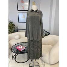 Nurcan Çetin Gri Etekli Takım