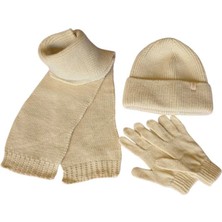 Benitto Kids Kitti 4-8 Yaş Unisex Çocuk Atkı Bere Eldiven 3'lü Takım