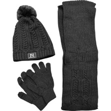 Benitto Kids Kitti Kız Çocuk Atkı Bere Eldiven 3'lü Takım