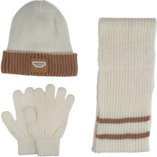 Benitto Kids Kitti 9-15 Yaş Erkek Çocuk Atkı Bere Eldiven 3'lü Takım