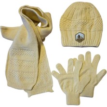 Benitto Kids Kitti 9-15 Yaş Erkek Çocuk Atkı Bere Eldiven 3'lü Takım