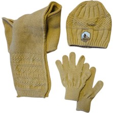 Benitto Kids Kitti 9-15 Yaş Erkek Çocuk Atkı Bere Eldiven 3'lü Takım