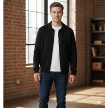 Moda Base Erkek-Polo Yaka-Saç Örgülü-7 Dügmeli-Hırka