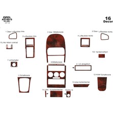 Mars Cockpit Design Opel Astra G Konsol-Torpido Kaplama (Digital Klima) 1998-2003 Maun