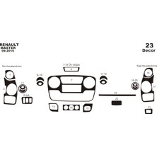 Mars Cockpit Design Opel Movano Master Interstar Konsol-Torpido Kaplama 2010 23 Par? Piano Black