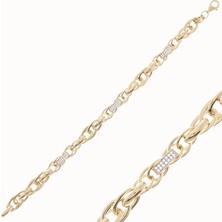 Hakan Mücevherat Taşlı Spor Model Bileklik 14 Ayar Altın