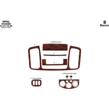 Mars Cockpit Design Opel Vivaro - Traffic Konsol-Torpido Kaplama 2001-2006 8 Parça Maun