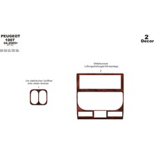 Mars Cockpit Design Peugeot 1007 Konsol-Torpido Kaplama 2005 2 Parça Maun