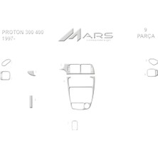 Mars Cockpit Design Peugeot Partner Berlingo Konsol-Torpido Kaplama 2008 40 Parça Alüminyum