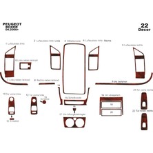Mars Cockpit Design Peugeot Boxer Jumper Ducato Konsol-Torpido Kaplama 2006 22 Parç Maun