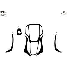 Mars Cockpit Design Opel Asra J Kaplama  Piano Black