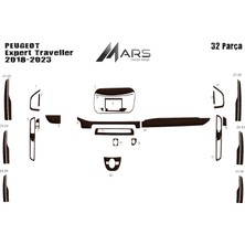 Mars Cockpit Design Peugeot Expert Traveller 2018-2023 20 Parça Koyu Meşe