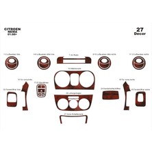 Mars Cockpit Design Peugeot Bipper Fiorino Nemo Konsol-Torpido Kaplama  2008 27 Par? Maun