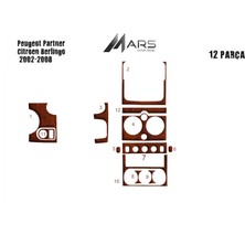 Mars Cockpit Design Peugeot Partner Berlingo Konsol-Torpido Kaplama 2002-2008 12 Par Maun