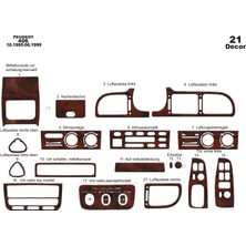 Mars Cockpit Design Peugeot 406 Konsol-Torpido Kaplama 1995-1999 21 Parça Maun